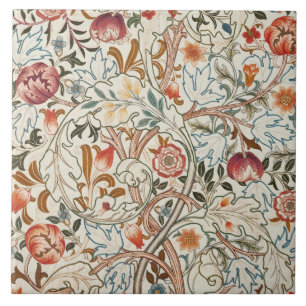 1890 Vintage William Morris Acanthus Portière Kakelplatta