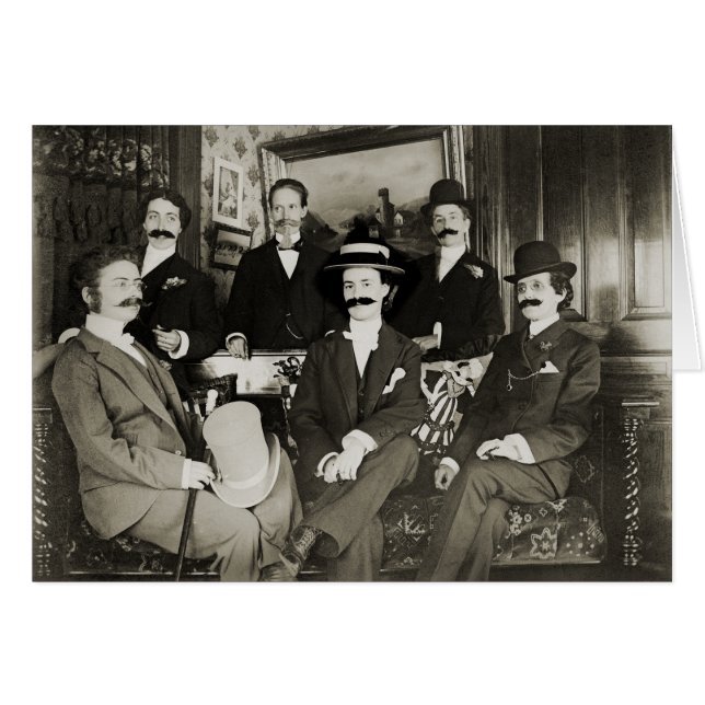 1890'S Crossdress WOMEN IDENTIFIERING SOM MANAR PH Hälsningskort (Framsidan Horizontal)