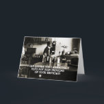 1890'S PHOTO FUNNY BIRTHDAY MAN ON MOBIL FLASKOR KORT<br><div class="desc">Du kan fritt anpassa texten på det här unika kortet. År 1898, mannen var på telefon och omringad av många flaskor av alla slag. Vi skannade ett originalglas negativt, rengjorde digitalt vintagen och satte en sepiatonas bra på den för att få det underbara utseende som du ser här. Du kan...</div>