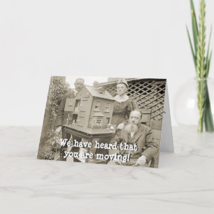 1890'svintage fotograferar värmeflytta sig för hus kort