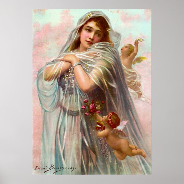 1891 Edouard Bisson Fiancée Poster (Framsidan)