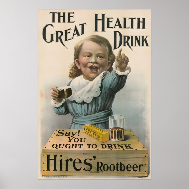 1892 Hires Root Beer Poster (Framsidan)