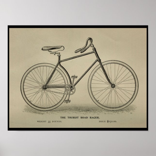 1892-Vintagars turistcykelmagasin och Poster (Framsidan)