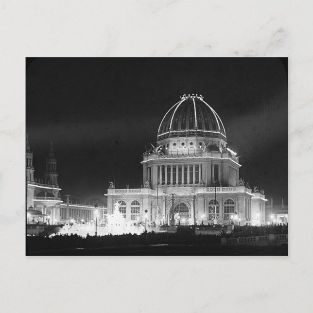 1893 Columbia Exposition, Administration Byggnad Vykort (Framsida)