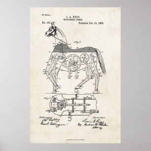 1893 Mekaniskt häftplåsterut Poster