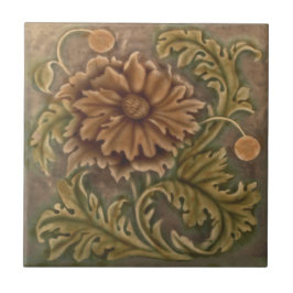 1893 Sherwin Cotton Art nouveau Repro Faux Relief Kakelplatta
