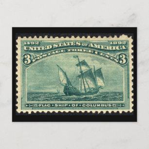 1893 United Stater Postage Frimärke Vykort
