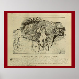 1893 Vintage Bicycle Magazine and Art Poster