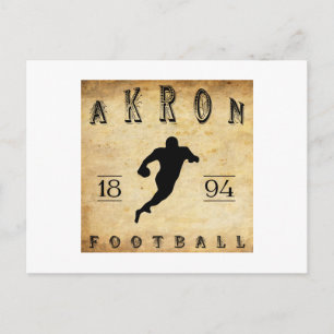 1894 Fotboll i Akron Ohio Vykort