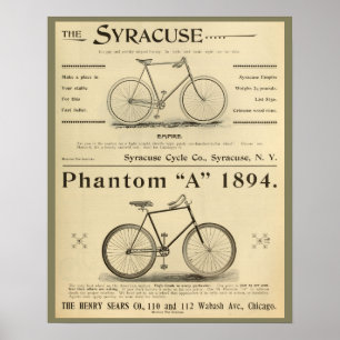1894 Poster i skugga A-cykel och konst