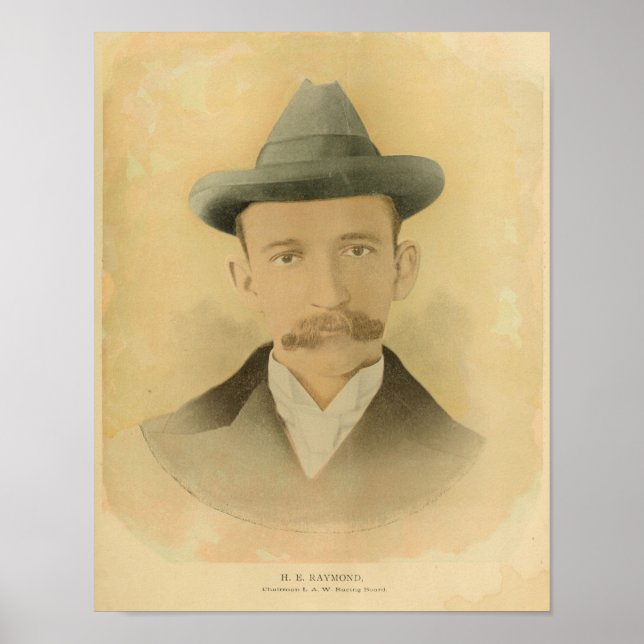 1894-Vintagars Tävla Bicycle and Art Print Poster (Framsidan)