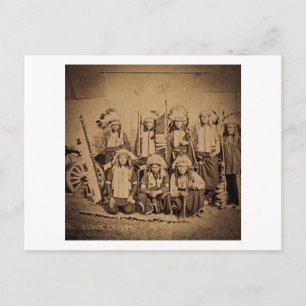 1895 Buffalo Bill Vilda western Show Sioux Chiefs Vykort