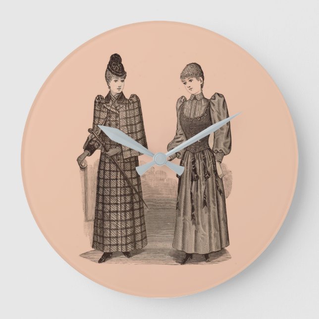 1895 Delineator-utskrift dam jackar och klär Stor Klocka (Framsida)
