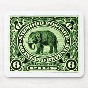 1895 Indiska Princely Stater Elephant Musmatta
