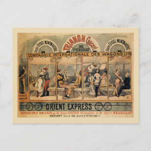 1896 Orient Express musical revue Paris Vykort