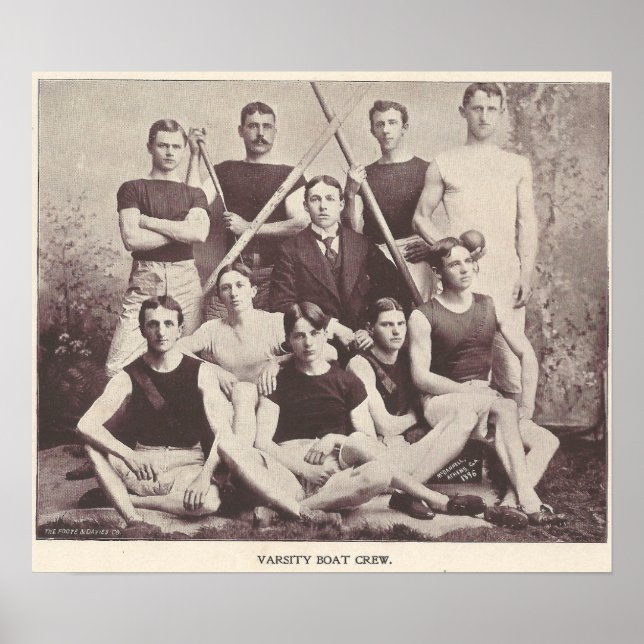 1896 Varsity College Boat Crew Poster (Framsidan)