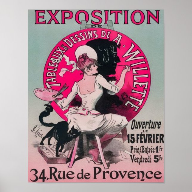 1897 Paris Exposition de Tableaux Poster (Framsidan)