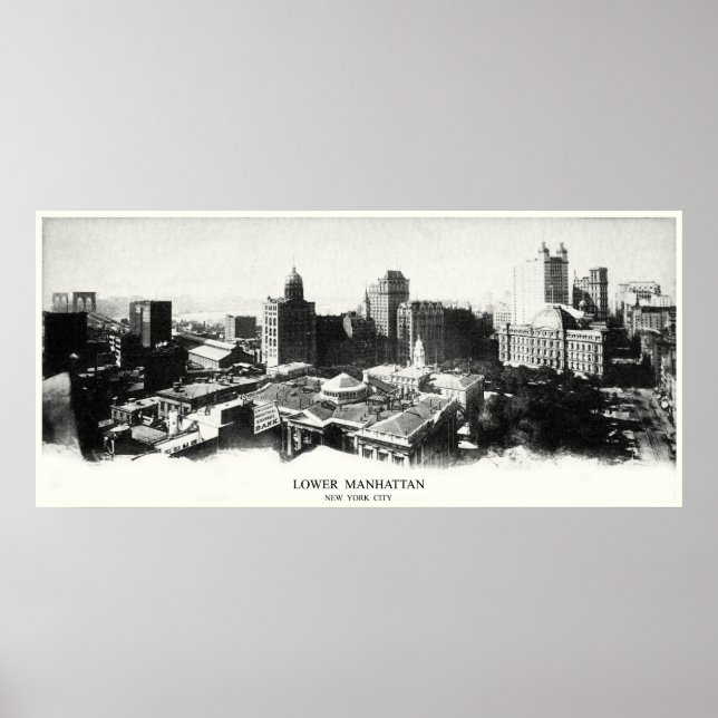 1898 New York Panorama Poster (Framsidan)