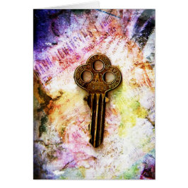 1898 Nyckel Hälsningskort