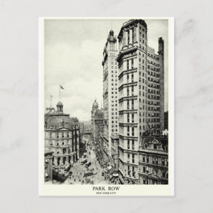 1898 Park Row, New York City Vykort