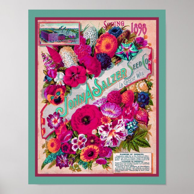 1898 Salzer Seed Company Catalog Poster (Framsidan)