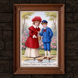 1898 Vintage Poster utomhus Mode