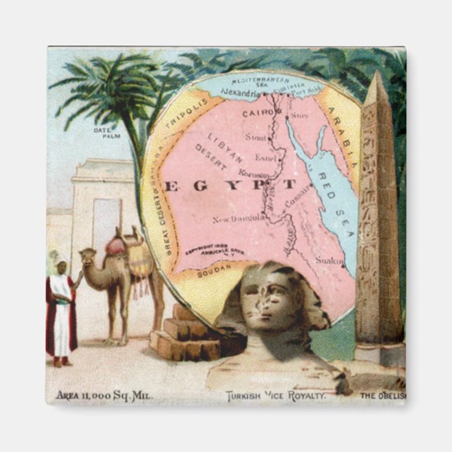 1899-Egyptens handelskort Magnet (Framsidan)