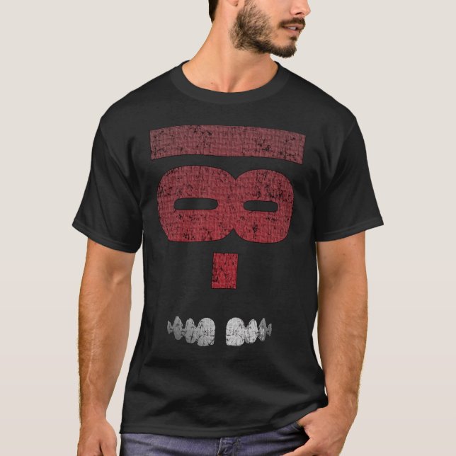 18-1 ansikte med Michaels skjortan för tänder t Tee Shirt (Framsida)