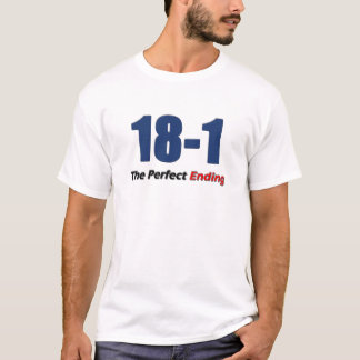 18-1 perfekt ändelse tee shirt