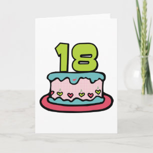 18 Ålderskaka Kort