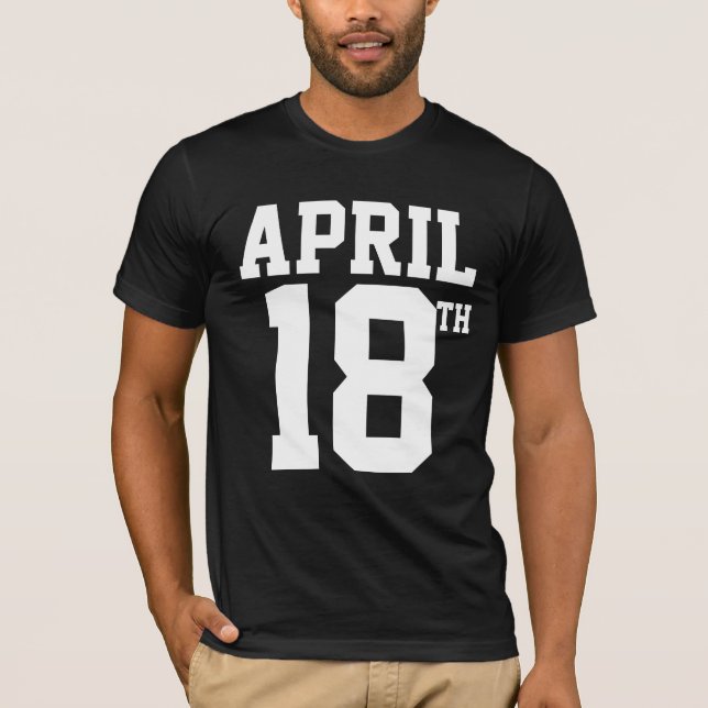 18 april t shirt (Framsida)