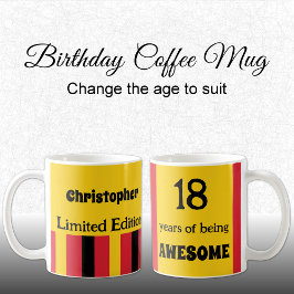 18 år efter att ha varit gult i fantastisk namn kaffemugg