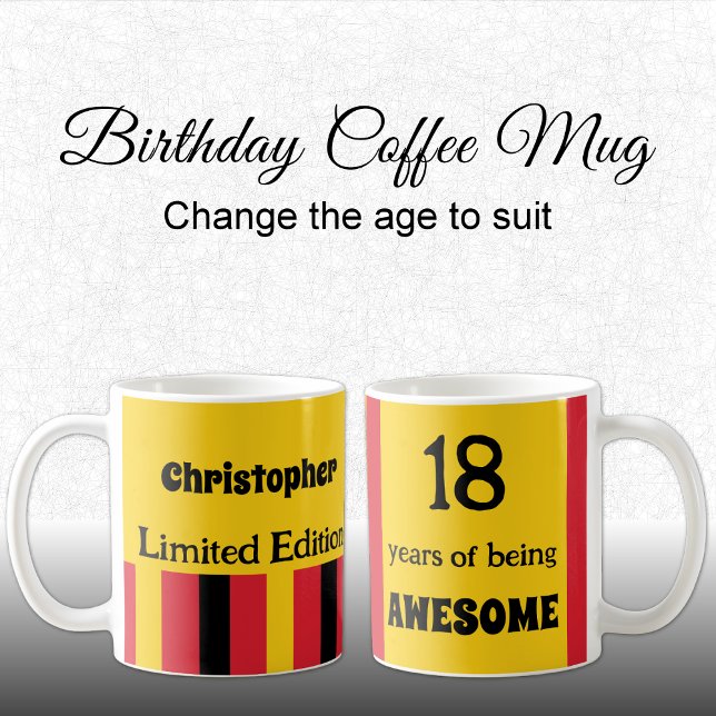 18 år efter att ha varit gult i fantastisk namn kaffemugg (Skapare uppladdad)