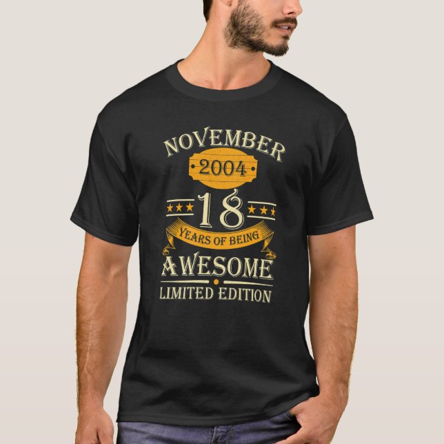18 år efter Fantastisk Retro 18 november 2004 T Shirt (Framsida)