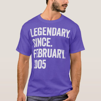 18 år Förklaring sedan februari 2005 18:e födelsed T Shirt