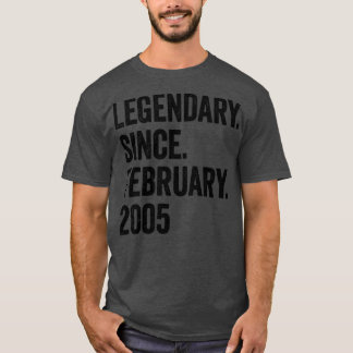 18 år Förklaring sedan februari 2005 18:e födelsed T Shirt