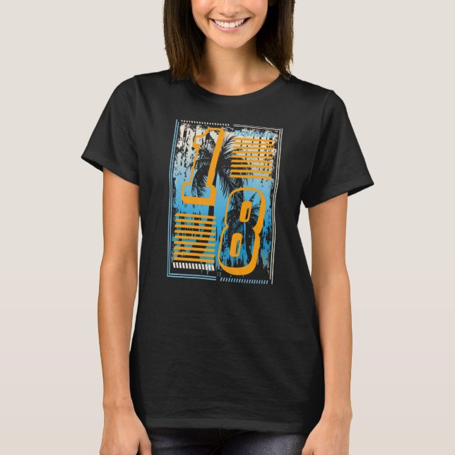 18 år gammal 18:e födelsedagen 11 t shirt (Framsida)