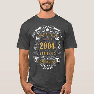 18 år gammal 18:e födelsedagen, född 2004, pojkar t shirt