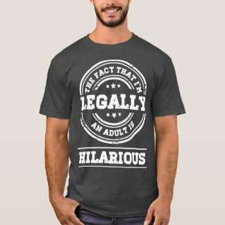 18 år gammal 18:e födelsedagen... Jag är en Vuxen T Shirt