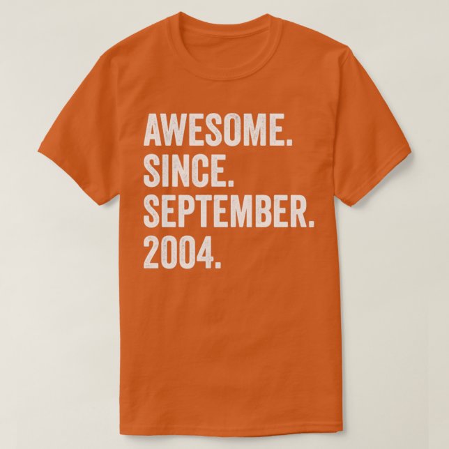 18 år gammal Fantastisk sedan september 2004 18:e  T Shirt (Design framsida)