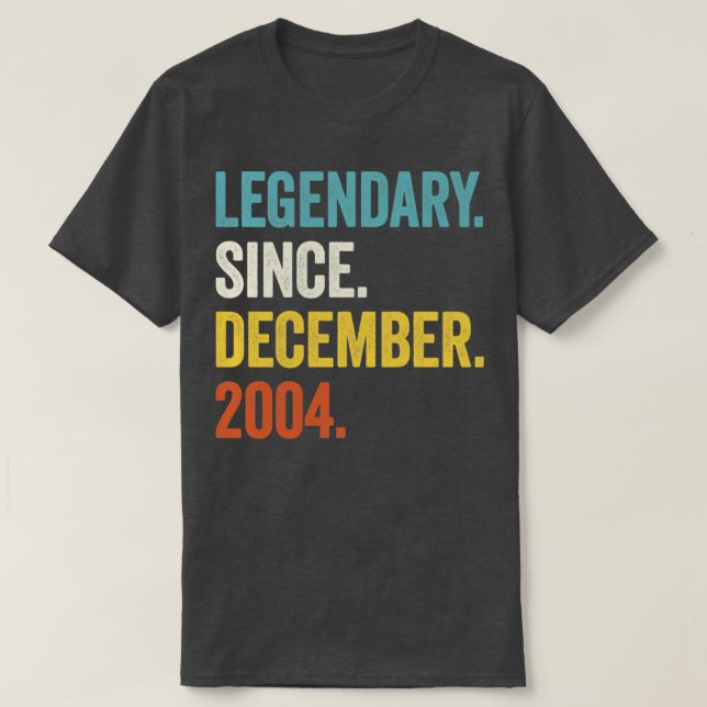 18 år gammal legendary sedan december 2004 18th Bi T Shirt (Design framsida)