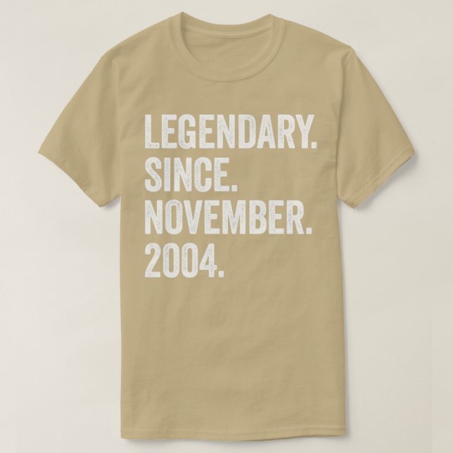 18 år gammal legendary sedan november 2004 18th Bi T Shirt (Design framsida)