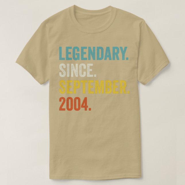 18 år gammal legendary sedan september 2004 18th B T Shirt (Design framsida)