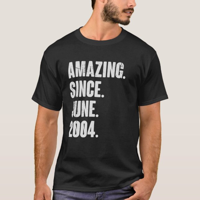 18-årig 18-dagarsdag Fantastisk sedan juni 2007 T Shirt (Framsida)