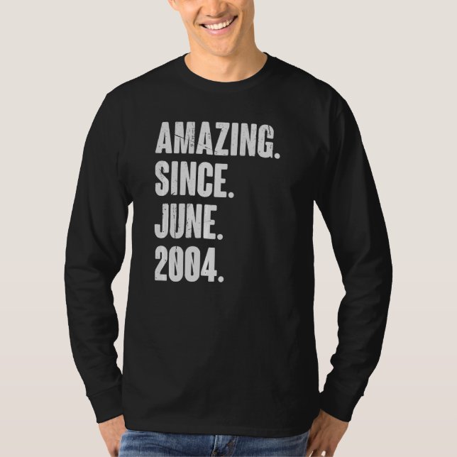 18-årig 18-dagarsdag Fantastisk sedan juni 2007 T Shirt (Framsida)
