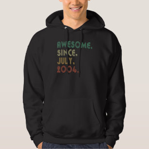 18-årig Fantastisk sedan juli 2004 18:e födelsedag Hoodie