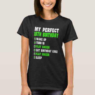 18-årig min Perfekt 18:e födelsedagsskåpet 18:e B T Shirt
