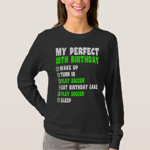 18-årig min Perfekt 18:e födelsedagsskåpet 18:e B T Shirt