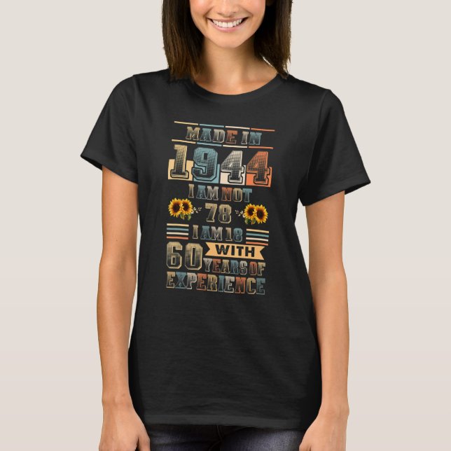 18 års ålder 1944 års ålder t shirt (Framsida)