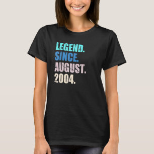 18 års ålder sedan augusti 2004 18:e födelsedagen t shirt